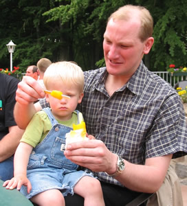 Thorsten mit Niklas