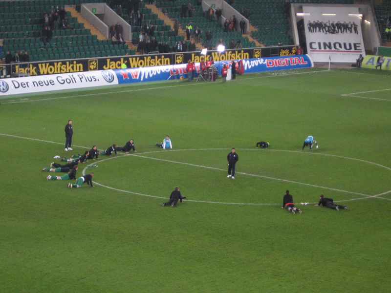 Straftraining für die Wölfe